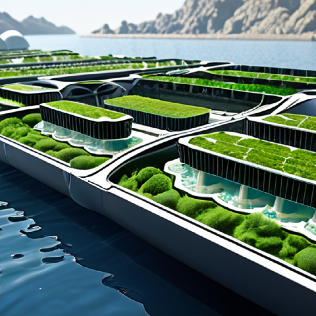 A visionary, wide-angle shot of a futuristic floating city, characterized by sleek, sustainable architecture. The city visibly integrates advanced renewable energy sources like large solar arrays and subtle wave energy converters, gleaming under a clear sky. The overall impression should evoke innovation, robust public-private partnerships, and green financing, with a sense of immense potential.