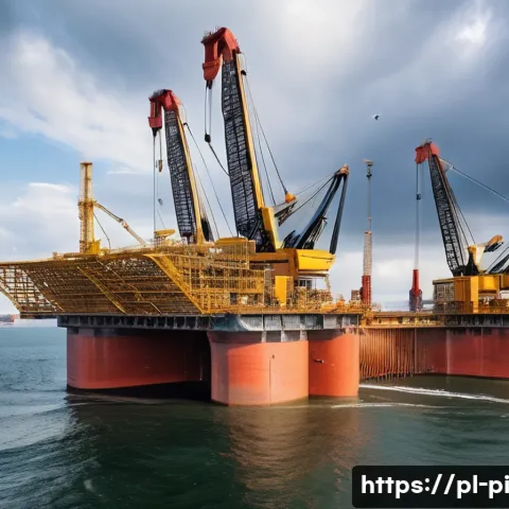 해양 도시 건설의 기술적 혁신 동향 - A modern coastal engineering scene in Gdańsk showcasing advanced corrosion-resistant construction ma...